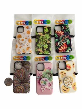 Moody Case - Multiple Phone Cases w/ Pop Sockets for iPhone 11 Pro